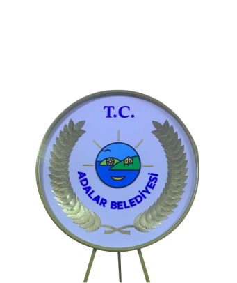 belediye metal çelenk