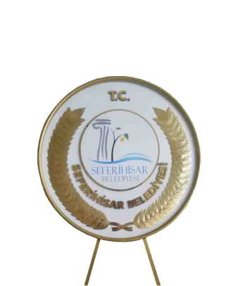 belediye metal çelenk