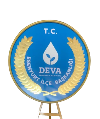  Deva Partisi Metal Çelenk