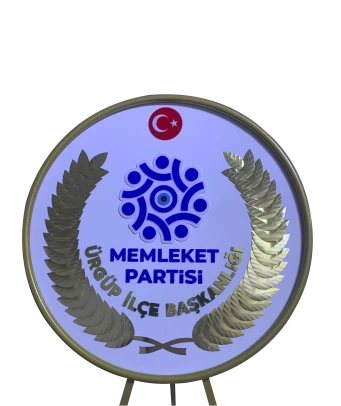  Memleket Partisi Metal Çelenk