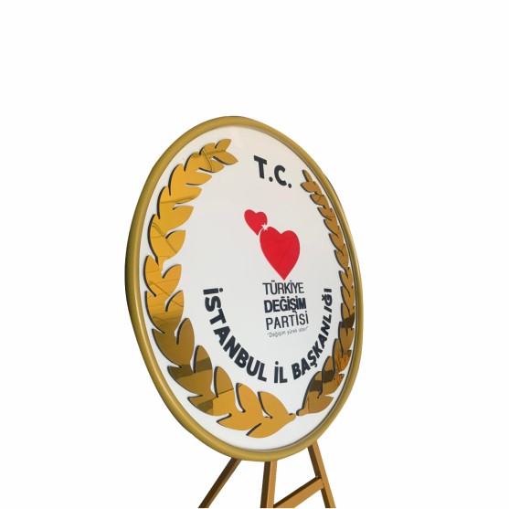 Tdp İstanbul İl Başkanlığı Metal Çelenk
