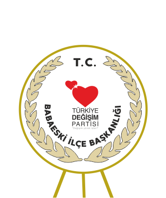 türkiye değişim partisi metal çelenk