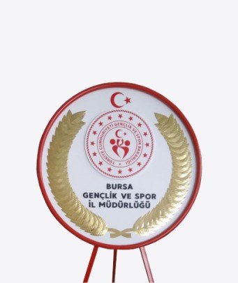 bakanlık metal çelenk