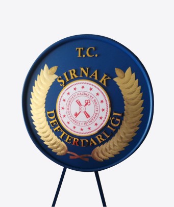 Mal Mdürlüğü Metal Çelenk