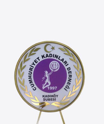 dernek vakıf metal çelenk