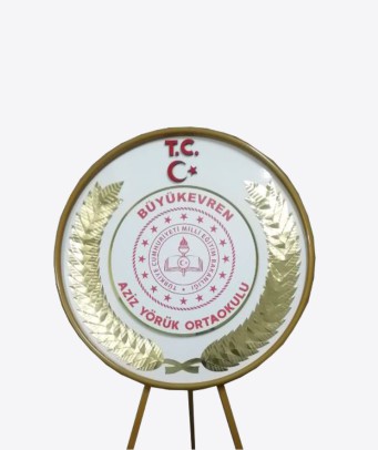 milli eğitim metal çelenk